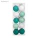Guirlande Boules Lumineuses Turquoise et Blanc - Vue 2
