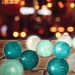 Guirlande Boules Lumineuses Turquoise et Blanc - Vue 1