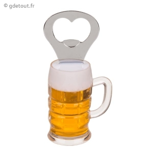 D&eacute;capsuleur Aimant&eacute; Chope de Bi&egrave;re