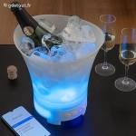 Seau &agrave; Glace LED Haut-Parleur Bluetooth