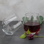 Duo de Verres &agrave; Whisky en forme Diamant 350 ml