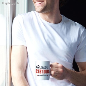 Mug Le Matin C'est Dur ... Comme Ma Bite !