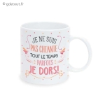 Mug Je Ne Suis Pas Chiante Tout Le Temps Parfois Je Dors