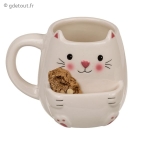 Mug Chat Porte Biscuit