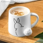 Tasse Lapin &agrave; Queue en 3D 