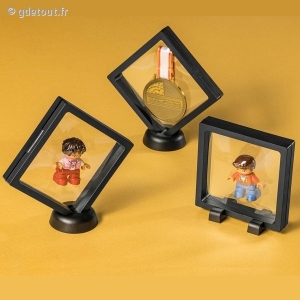Cadres Noirs pour Exposition 3D (3 pi&egrave;ces)