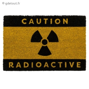 Tapis d'entr&eacute;e Radioactive