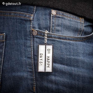 Porte-Cl&eacute;s Bo&icirc;te &agrave; Message Personnalis&eacute;