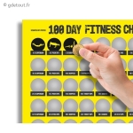 Challenge 100 Jours Fitness &agrave; Gratter