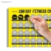 Challenge 100 Jours Fitness &agrave; Gratter - Vue 1