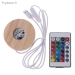 Base en Bois Eclairage Led Couleurs Avec T&eacute;l&eacute;commande - Vue 2