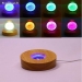 Base en Bois Eclairage Led Couleurs Avec T&eacute;l&eacute;commande - Vue 1