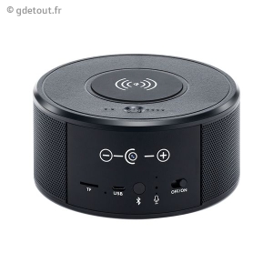 Chargeur par induction enceinte Bluetooth camera espion wifi