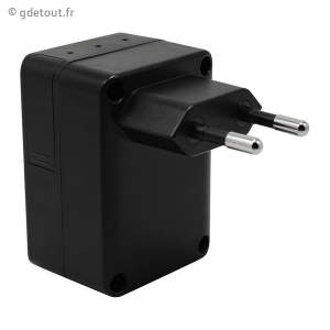 Chargeur secteur USB &agrave; cam&eacute;ra espion HD Wifi 1080P