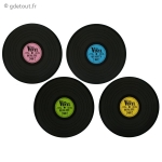 Set de table 4 Disques Vinyles