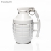 Mug Grenade Blanche avec Couvercle - Vue 2