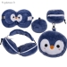 Coussin de Voyage Pingouin avec Masque Yeux pour Enfant - Vue 1