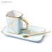 Mug avec Assiette et Cuill&egrave;re Sac &agrave; Main Bleu - Vue 2