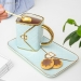 Mug avec Assiette et Cuill&egrave;re Sac &agrave; Main Bleu - Vue 3