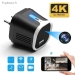 Prise Chargeur Cam&eacute;ra USB Espion 4K WiFi Vision Nocture Blanche - Vue 2
