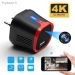 Prise Chargeur Cam&eacute;ra USB Espion 4K WiFi Vision Nocture Rouge - Vue 2