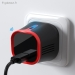 Prise Chargeur Cam&eacute;ra USB Espion 4K WiFi Vision Nocture Rouge - Vue 6