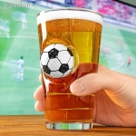Verre Ballon de Foot Incrust&eacute;