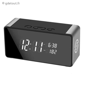 R&eacute;veil Cam&eacute;ra Espion WiFi Full HD 4K Vision de nuit et d&eacute;tection