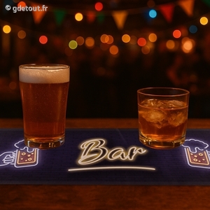 Tapis de Bar 89 cm Spécial Bières