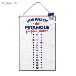 Panneau Bois P&eacute;tanque Compte Points