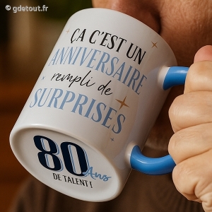 Mug 80 Ans Age Caché