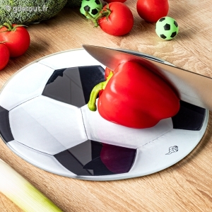 Planche à Découper Ballon de Foot en Verre