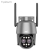 Cam&eacute;ra WiFi PTZ double objectif 4MP zoom optique x10 - Vue 1