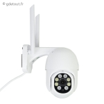 Cam&eacute;ra WiFi PTZ 8MP 4K vision nocturne avec carte 128Go