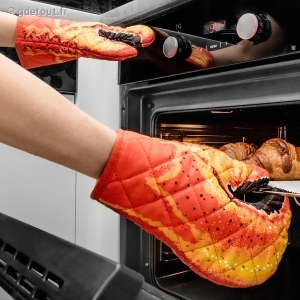 Paire Gants de Cuisine Crabe