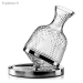 D&eacute;canteur &agrave; Vin Rotatif 360&deg; 1,5L en Verre Cristal Souffl&eacute; - Vue 2