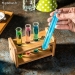 Set de 4 Tubes &agrave; Essai Shooters et Support Bois - Vue 3