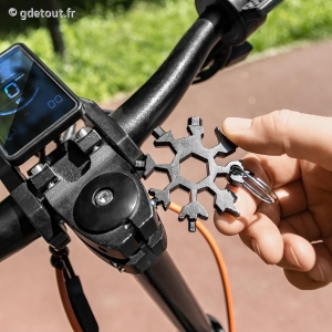 Porte-clés Flocon Multi Outils 18 en 1