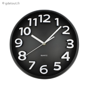 Horloge murale caméra WiFi Full HD 1080P avec détection de mouvement