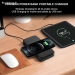 Batterie externe cam&eacute;ra WiFi 1080P avec charge sans fil et d&eacute;tection - Vue 3